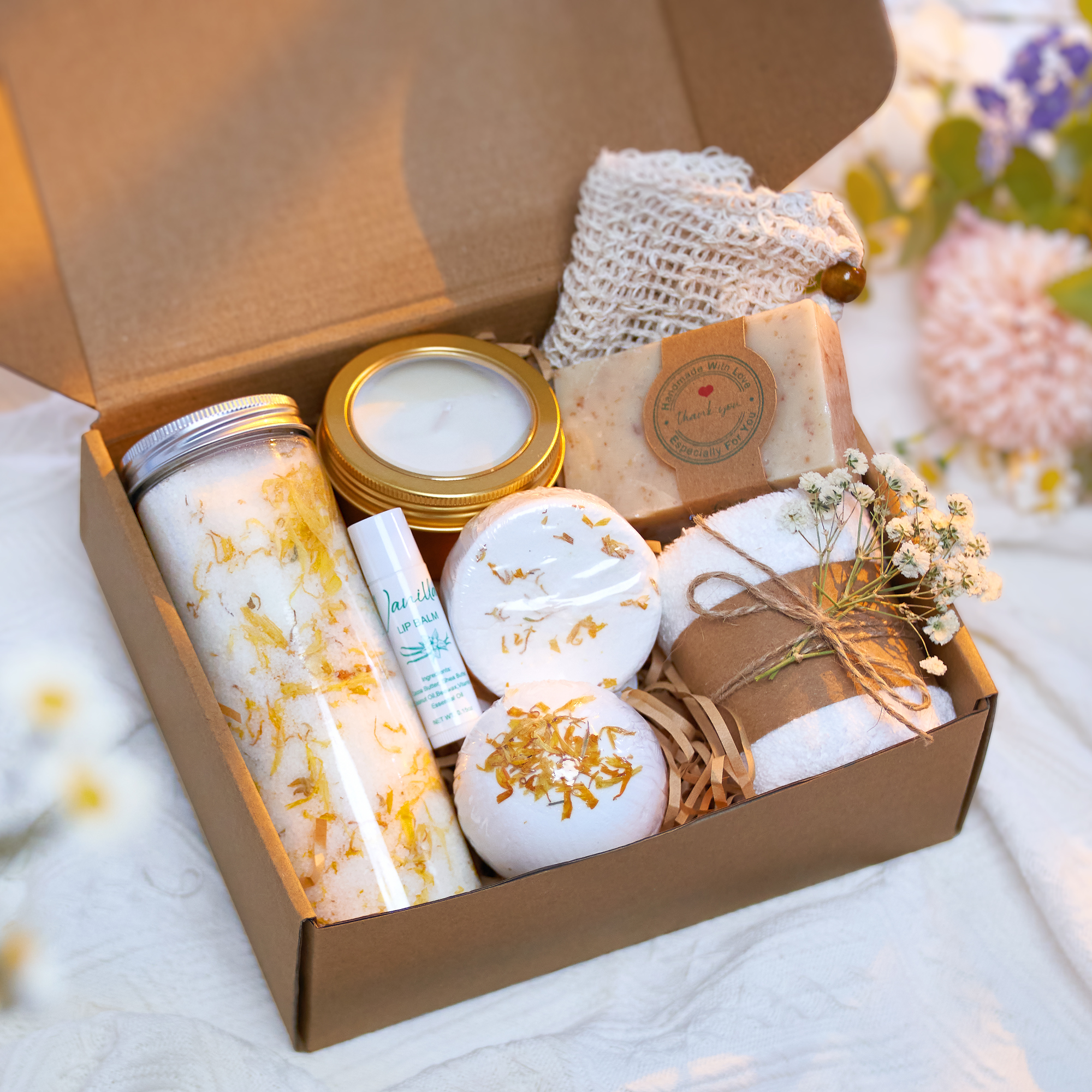 Natural Spa Gift Box (Orange Cream Scent) Natural Spa Gift Box (Orange Cream Scent)